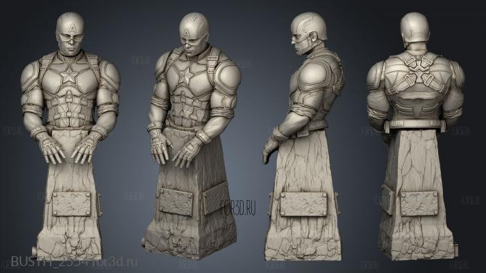 Captain America stl model for CNC