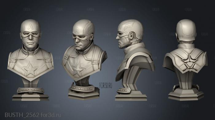 Captain America Captain with Helmet stl model for CNC