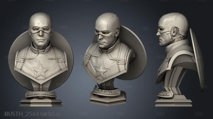 Captain America Captain with Helmet shield stl model for CNC