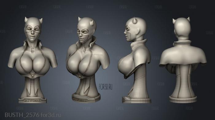 Catwoman stl model for CNC