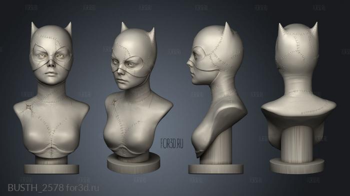 catwoman pfeiffer alll stl model for CNC