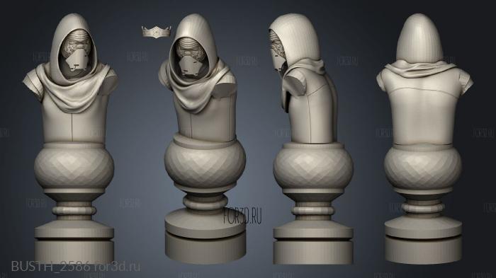 Chess Star Wars stl model for CNC