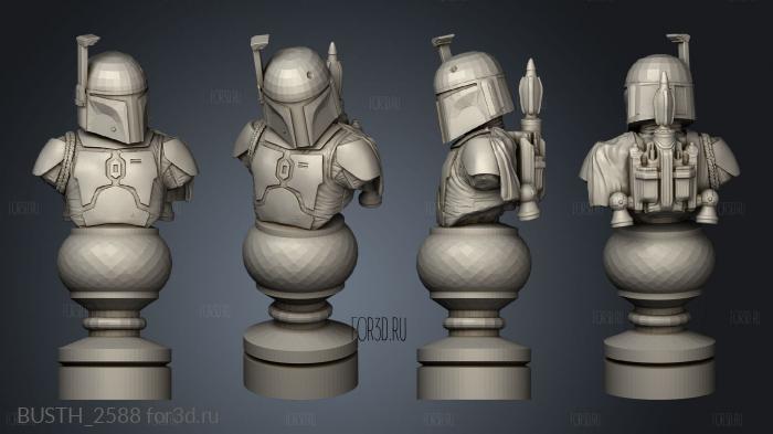 Chess Star Wars stl model for CNC