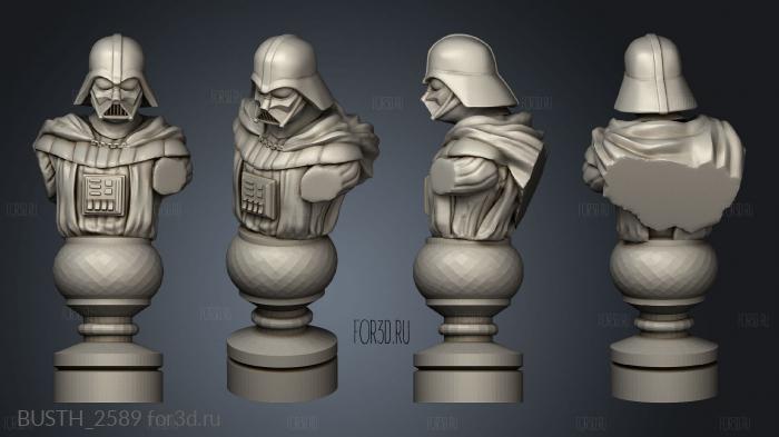 Chess Star Wars stl model for CNC