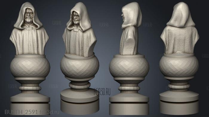 Chess Star Wars stl model for CNC