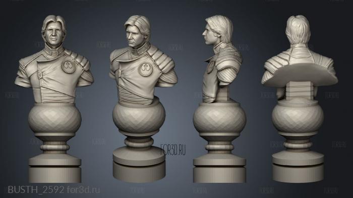 Chess Star Wars stl model for CNC