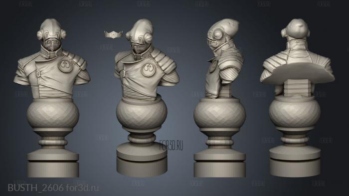 Chess Star Wars stl model for CNC