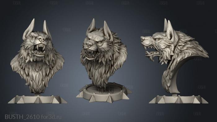 Chest Werewolf stl model for CNC