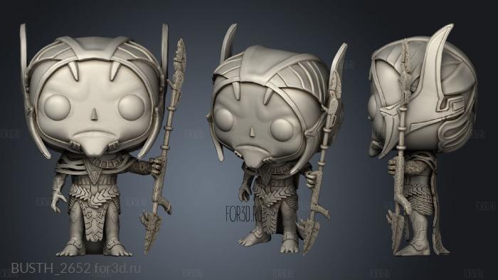 Corvus Glaive Funko Julio Cesar stl model for CNC