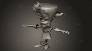 Крэш Бандикут,Безумие Близнецов и Гнев Кортекса Спайро 3d stl модель для ЧПУ