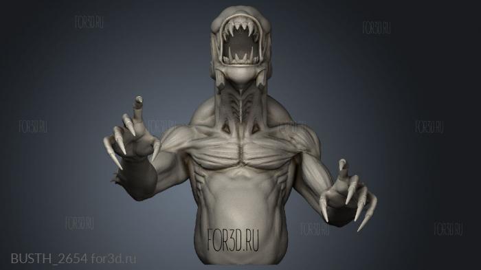 Creature stl model for CNC