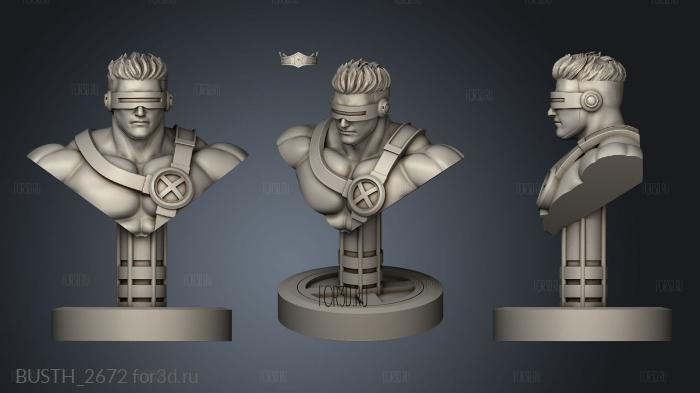 Cyclops and Jean Cyclops stl model for CNC