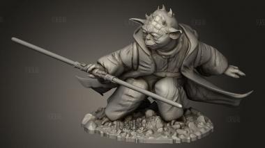 Дарт Яддл Йода 3d stl модель для ЧПУ