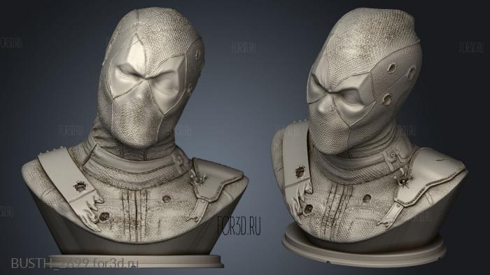 deadpool stl model for CNC