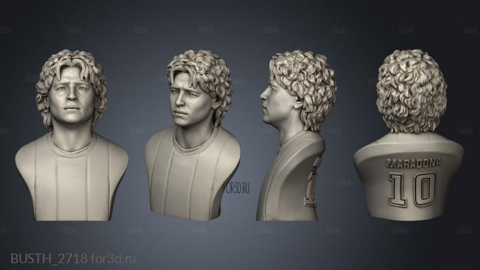 Diego ando Maradonao Sel stl model for CNC