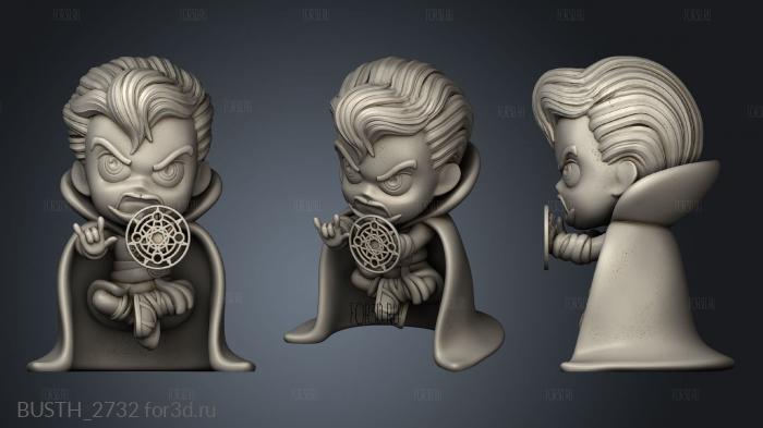 Doctor Strange Chibi stl model for CNC