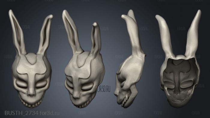 Donnie Darko mask frank stl model for CNC