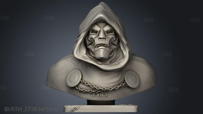 Dr Doom stl model for CNC