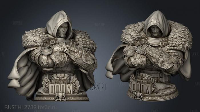 Dr Doom Base stl model for CNC