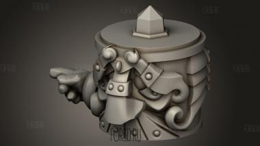 Жаровня с Тотемами 3d stl модель для ЧПУ
