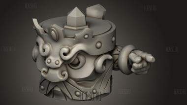 Жаровня с Тотемами 3d stl модель для ЧПУ