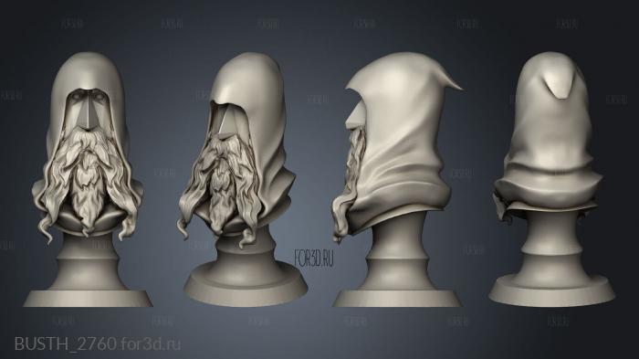 Dwarven Cleric stl model for CNC