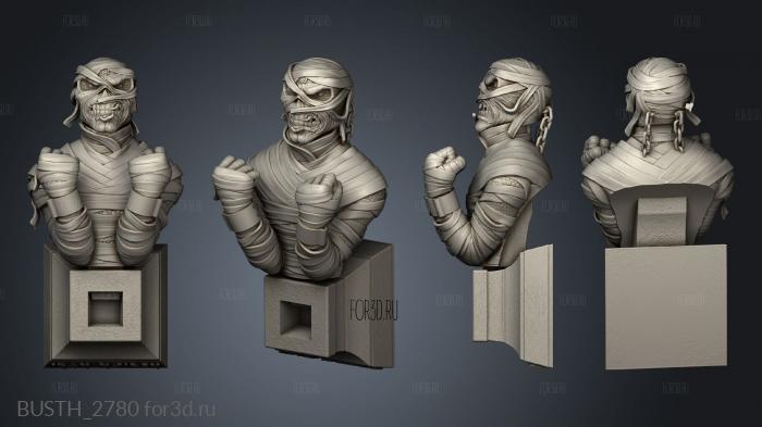 Eddie Mummy stl model for CNC