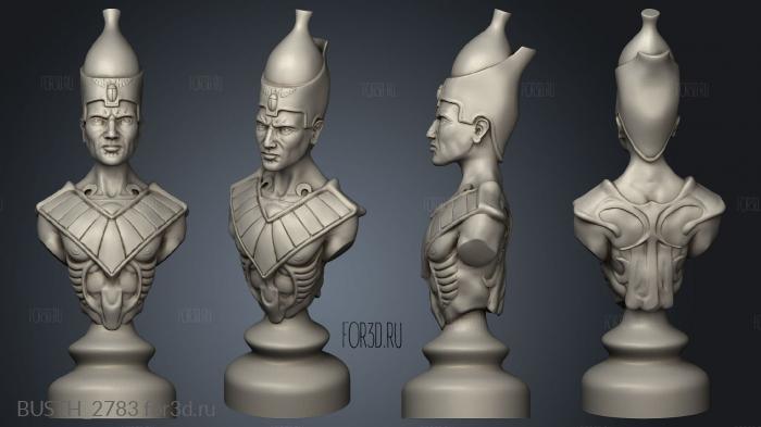 Egyptian Chess Board Bi stl model for CNC