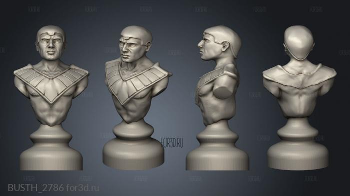 Egyptian Chess Board Pawn stl model for CNC