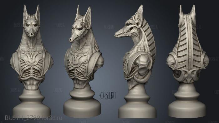 Egyptian Chess Board Undead Knight stl model for CNC