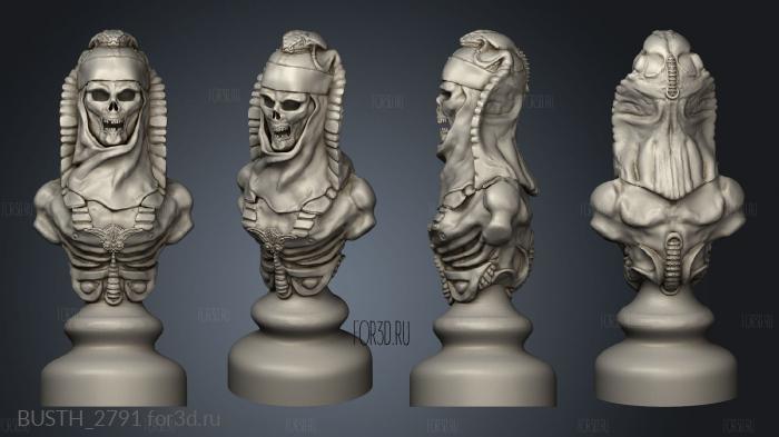 Egyptian Chess Board Undead Pawn stl model for CNC