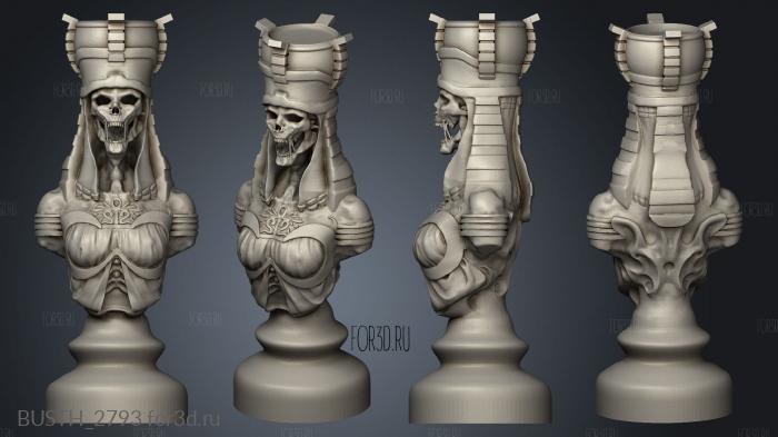 Egyptian Chess Board Undead Rook stl model for CNC