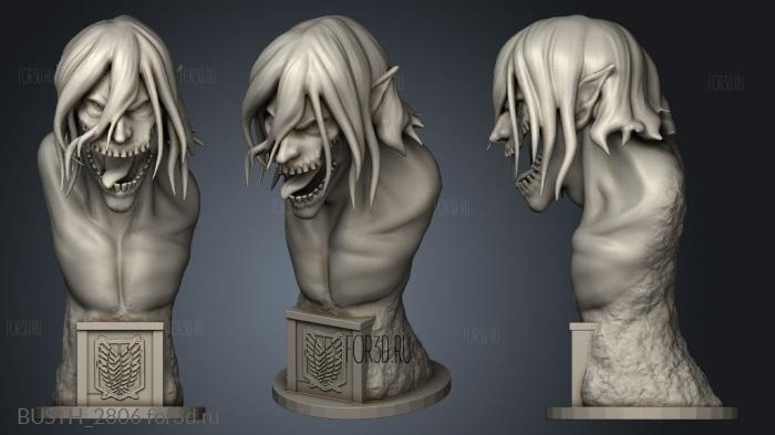 Eren Jaeger Attack Titan stl model for CNC