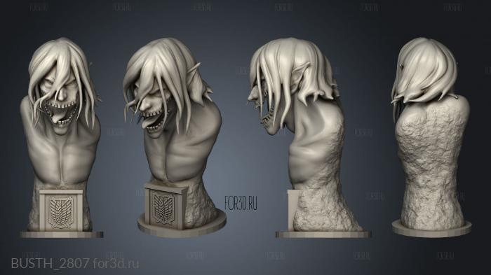 Eren Jaeger Attack Titan Jaeger stl model for CNC