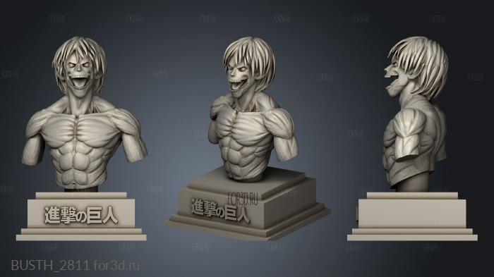 Eren Jaeger Shingeki Kyojin Attack on Titan stl model for CNC