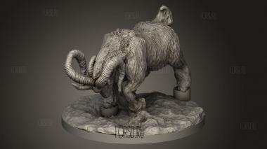 Злой Козел в носке 3d stl модель для ЧПУ