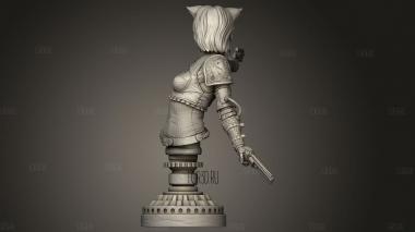 Девочка-кошка Фелиция 3d stl модель для ЧПУ