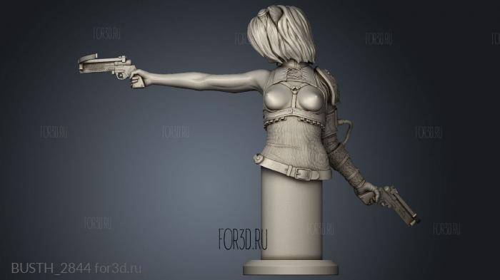 Felicia simple cat girl stl model for CNC