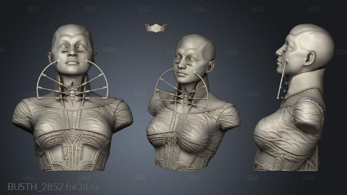 Female Cenobite stl model for CNC