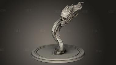 Огненный Череп 3d stl модель для ЧПУ