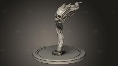 Огненный Череп 3d stl модель для ЧПУ