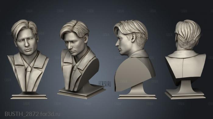 Fox Mulder stl model for CNC