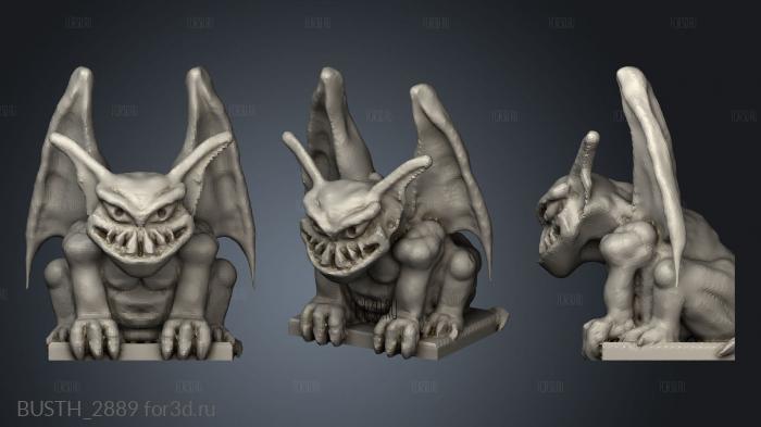 Gargoyle Post Toppers stl model for CNC