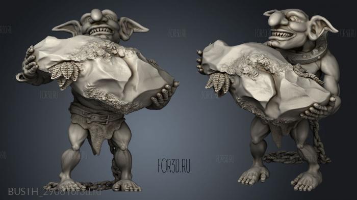 Goblin stl model for CNC