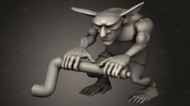 Гоблин 3d stl модель для ЧПУ
