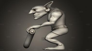 Гоблин 3d stl модель для ЧПУ