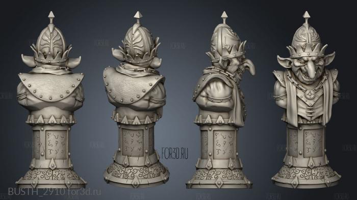 Goblin Chess stl model for CNC