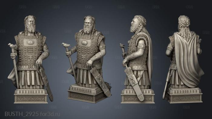 Greek Chess King stl model for CNC