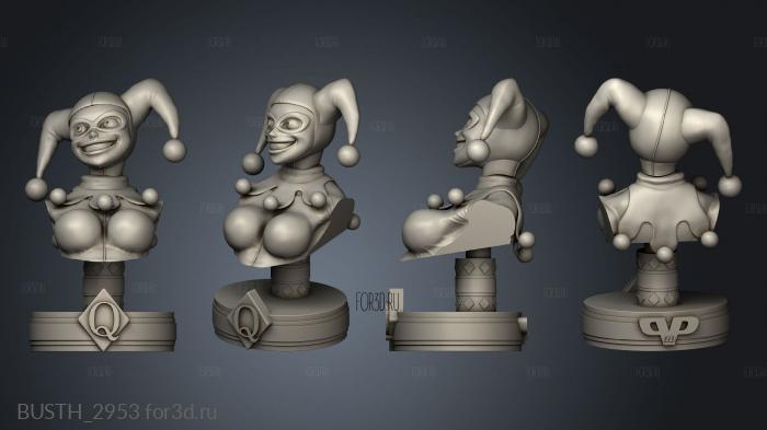 Harleen Joker stl model for CNC