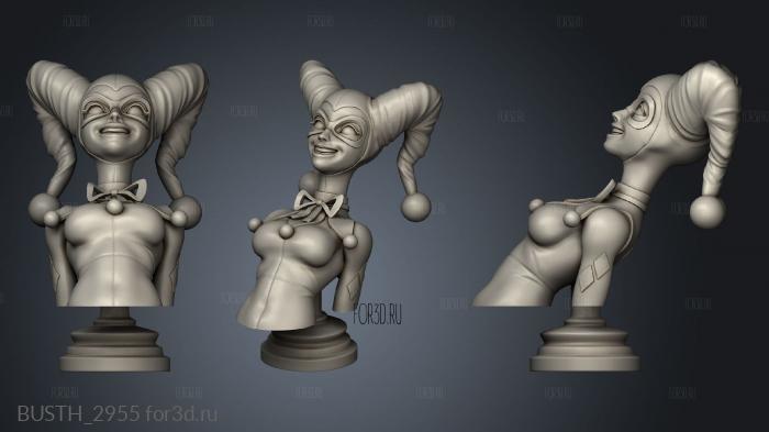 Harley Quinn stl model for CNC